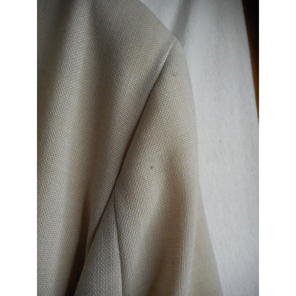 Vintage Cross Winsor Mens Beige Sport Coat 2 Button Front Long Sleeve Size 46S - Picture 4 of 9
